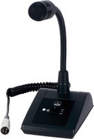 TABLE STAND MIC WITH ON/OFF SWITCH, COILED  CABLE WITH 3-PIN XLR CONNECTOR. NO PHANTOM POWER NEEDED.